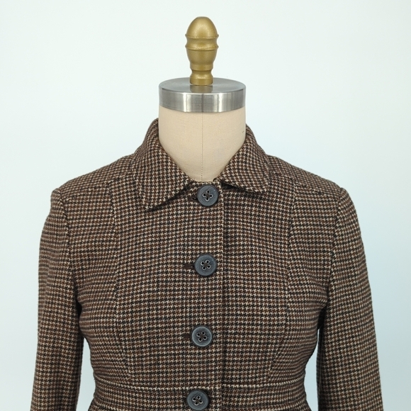 Banana Republic Brown Plaid / Houndstooth Blazer - Picture 3 of 8